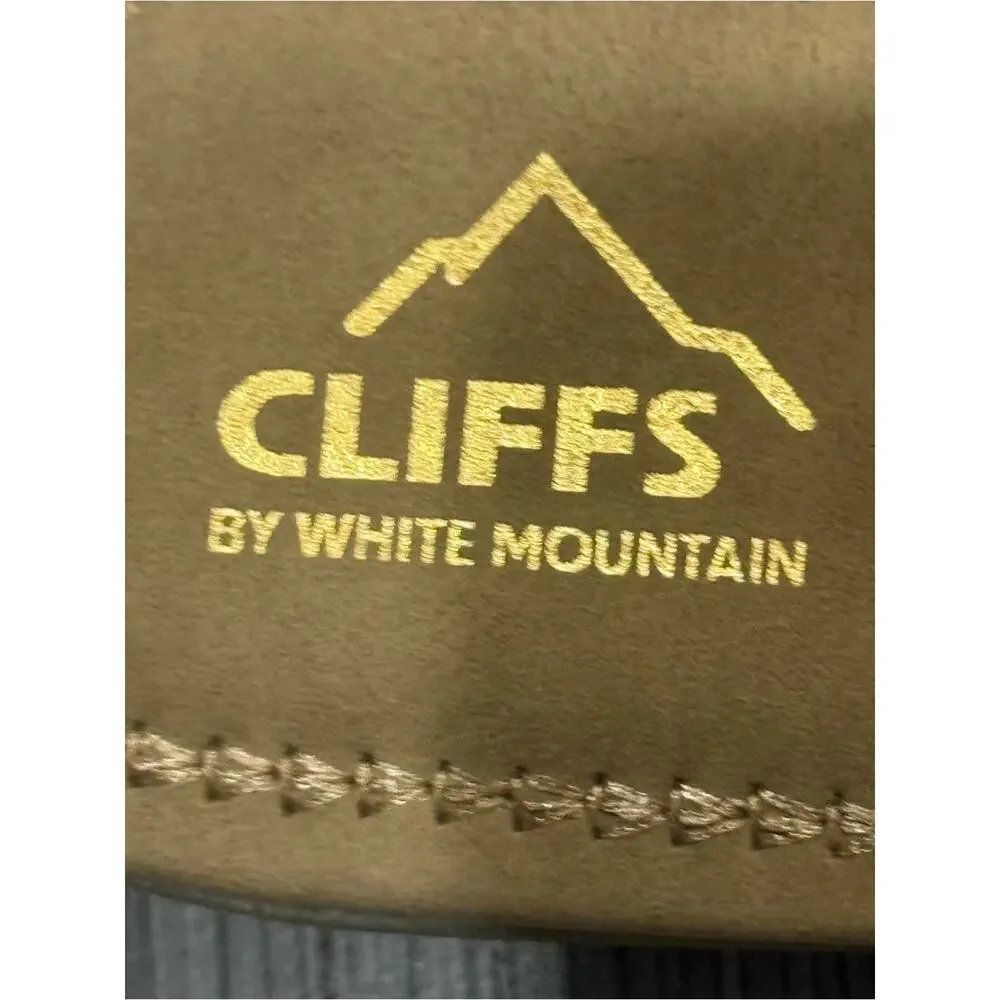 Cliffs by White Mountain Yellow Woven Circle Slide Sandals Women’s Size 6.5M